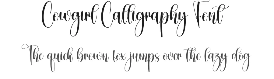 Cowgirl Calligraphy Font by creativeletter — Script Handwritten Font