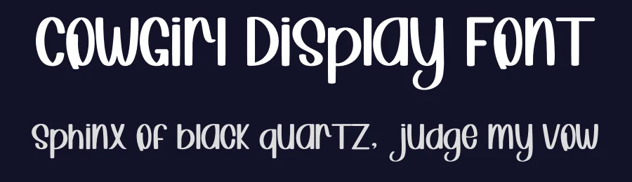 CowGirl Display Font by inermediaSTUDIO — Display Font — thumbnail 2