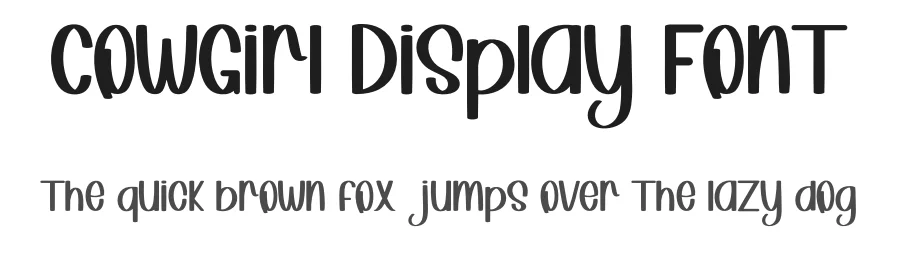 CowGirl Display Font by inermediaSTUDIO — Display Font