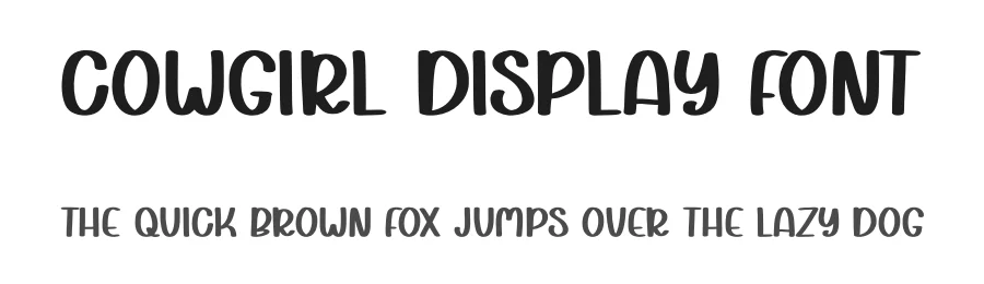 Cowgirl Display Font by Craftedtype — Decorative Font