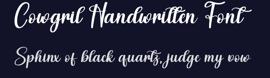 Cowgril Handwritten Font by creativeletter — Script Handwritten Font — thumbnail 2