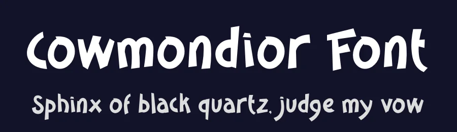 Cowmondior Font by Storytype — Display Font — thumbnail 2