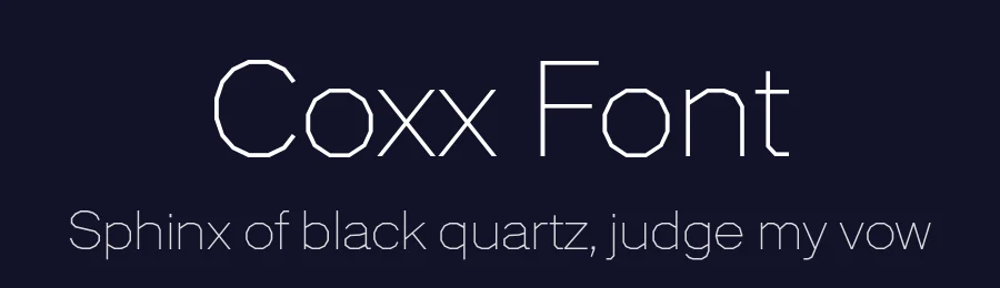 Coxx Font by Marek Pistora — Display Font — thumbnail 2