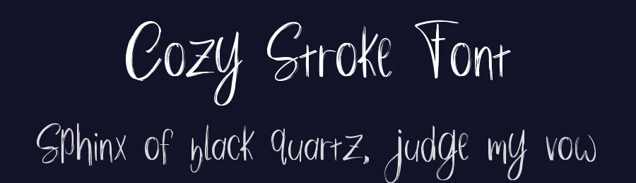Cozy Stroke Font by Dm Studio — Script Handwritten Font — thumbnail 2