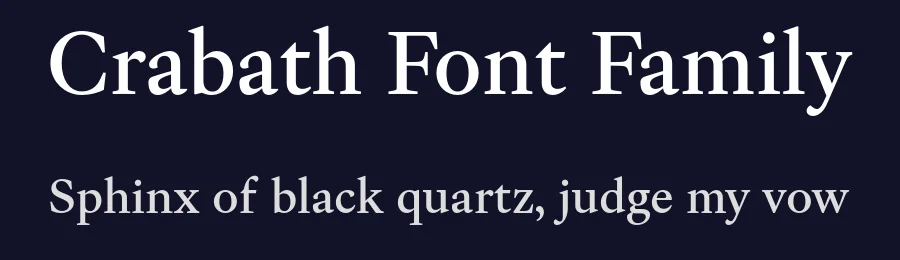 Crabath Font Family by Suitcase Type Foundry — Serif Font — thumbnail 2