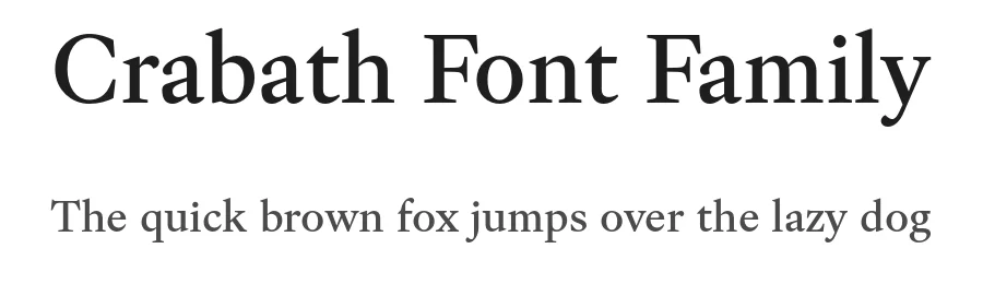 Crabath Font Family by Suitcase Type Foundry — Serif Font