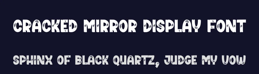 Cracked Mirror Display Font by creativeletter — Script Handwritten Font — thumbnail 2