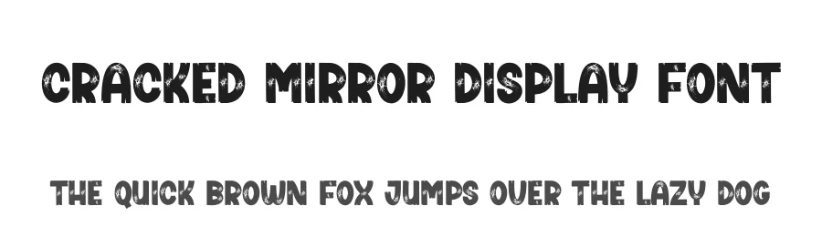 Cracked Mirror Display Font by creativeletter — Script Handwritten Font