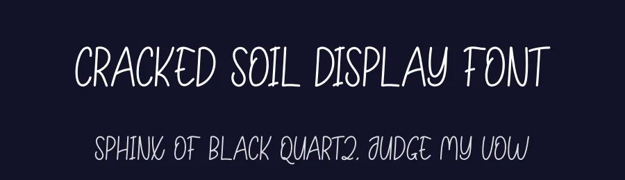 Cracked Soil Display Font by andikastudio — Display Font — thumbnail 2