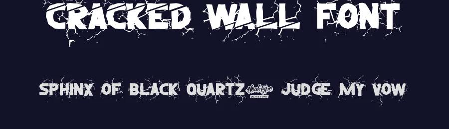 Cracked Wall Font by noahtype — Decorative Font — thumbnail 2