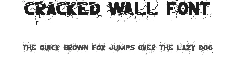 Cracked Wall Font by noahtype — Decorative Font
