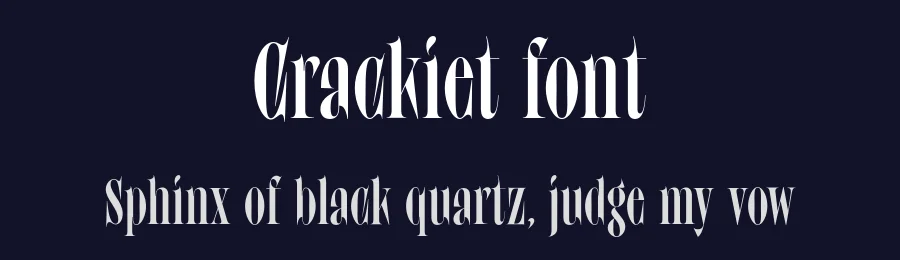 Crackiet font by Bring_to_Type — Decorative Font — thumbnail 2