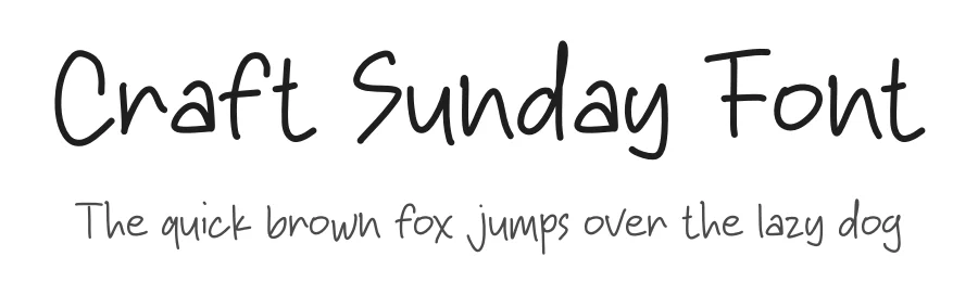 Craft Sunday Font by Studio Hello Good — Script Handwritten Font