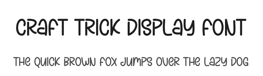 Craft Trick Display Font by creativeletter — Display Font