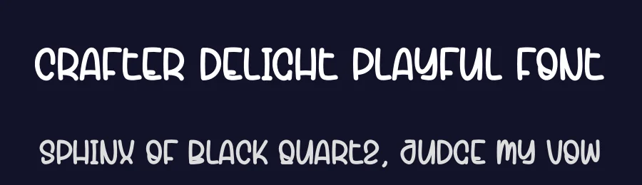 Crafter Delight Playful Font by andikastudio — Display Font — thumbnail 2