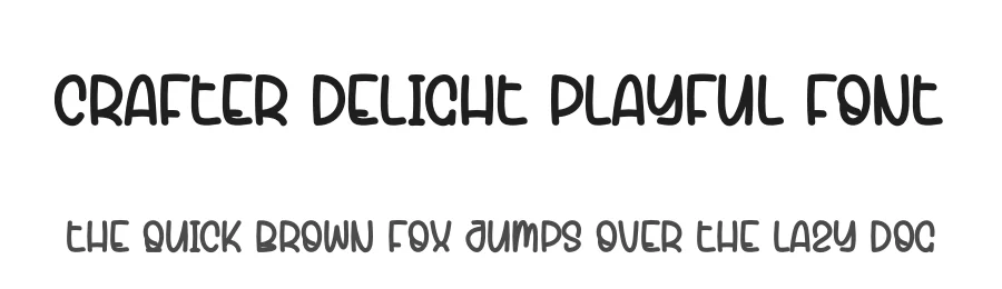 Crafter Delight Playful Font by andikastudio — Display Font