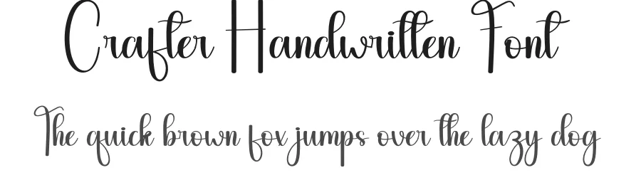 Crafter Handwritten Font by andikastudio — Script Handwritten Font