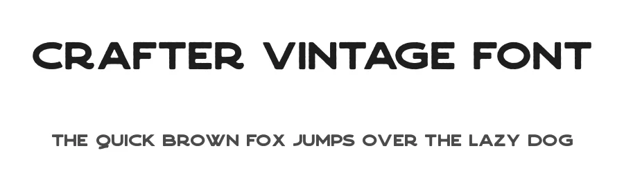 Crafter Vintage Font by 1871 Project — Decorative Font