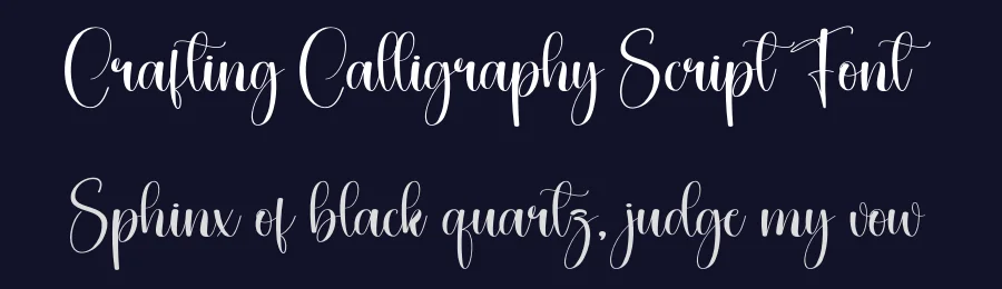 Crafting Calligraphy Script Font by creativeletter — Script Handwritten Font — thumbnail 2
