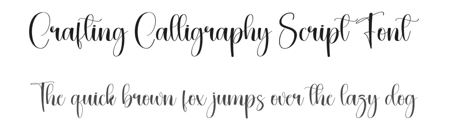 Crafting Calligraphy Script Font by creativeletter — Script Handwritten Font