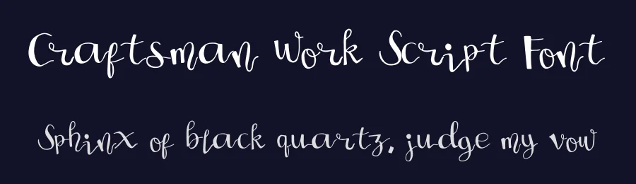 Craftsman Work Script Font by jetsmax — Script Handwritten Font — thumbnail 2