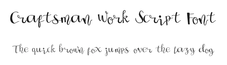 Craftsman Work Script Font by jetsmax — Script Handwritten Font