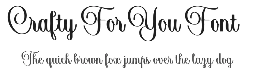 Crafty For You Font by solidtype — Script Handwritten Font