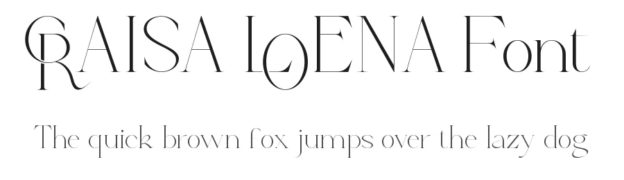 Craisa Loena Font by VinType β Display Font