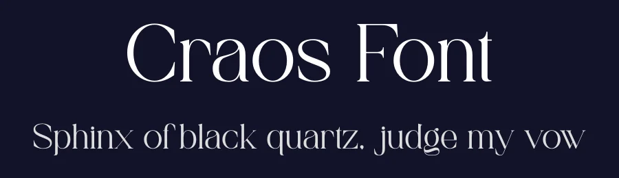 Craos Font by Aqeel Art — Serif Font — thumbnail 2