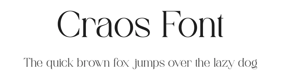 Craos Font by Aqeel Art — Serif Font