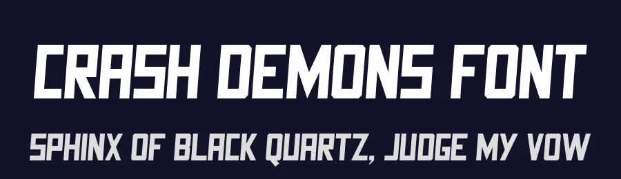 Crash Demons Font by Gian Studio — Display Font — thumbnail 2