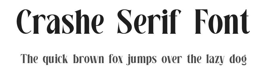 Crashe Serif Font by ErmediaStudio — Serif Font