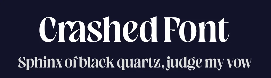 Crashed Font by timelesstype.co — Serif Font — thumbnail 2