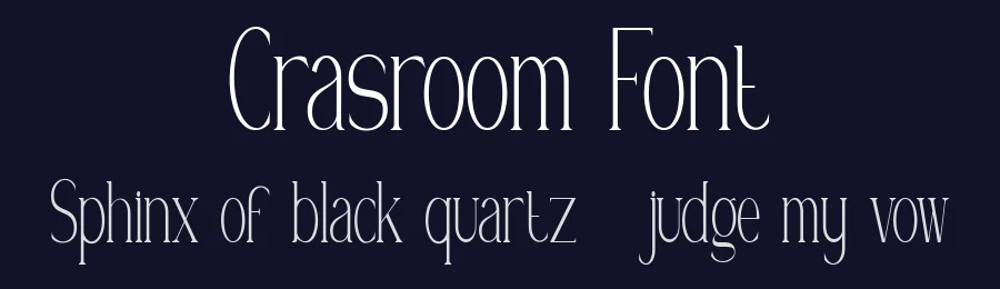 Crasroom Font by Typewriter tok — Serif Font — thumbnail 2