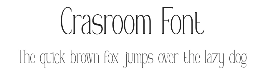 Crasroom Font by Typewriter tok — Serif Font