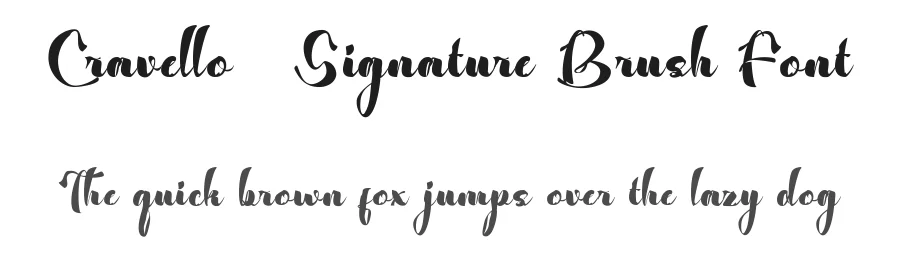 Cravello – Signature Brush Font by Type Class Heroes — Script Handwritten Font