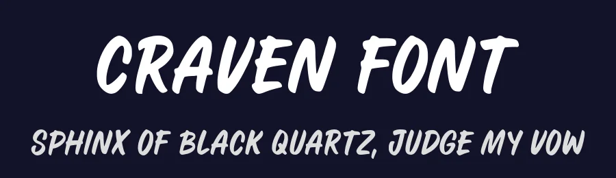 Craven Font by Alpaprana — Display Font — thumbnail 2