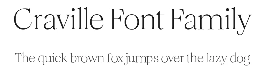 Craville Font Family by glyphminds.studios — Serif Font