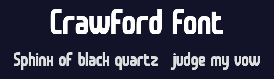 Crawford Font by Flawless And Co — Sans Serif Font — thumbnail 2