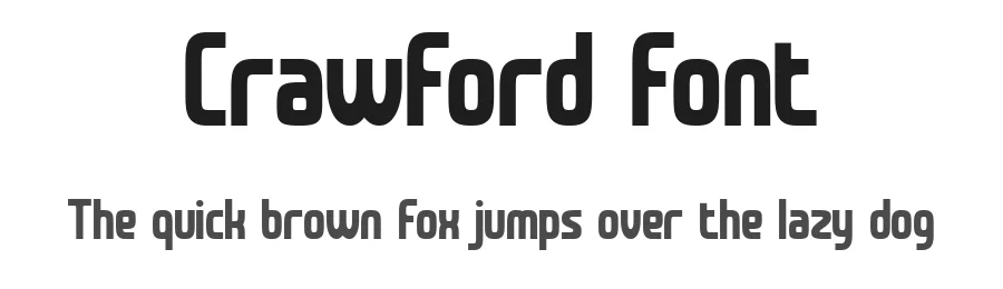 Crawford Font by Flawless And Co β Sans Serif Font