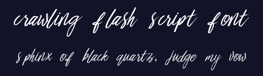 Crawling Flash Script Font by Typeface — Script Handwritten Font — thumbnail 2
