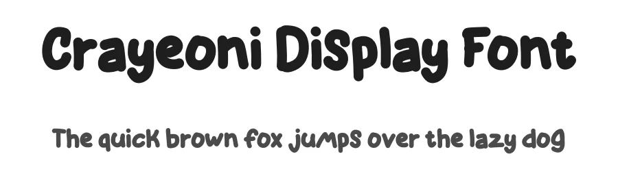 Crayeoni Display Font by Dhabee — Display Font