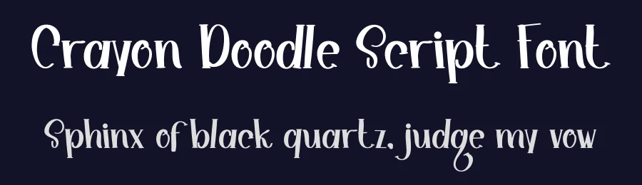 Crayon Doodle Script Font by freshtypeink — Display Font — thumbnail 2