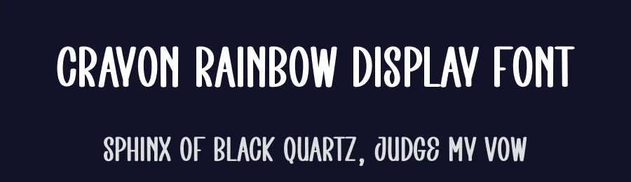 Crayon Rainbow Display Font by creativeletter — Display Font — thumbnail 2