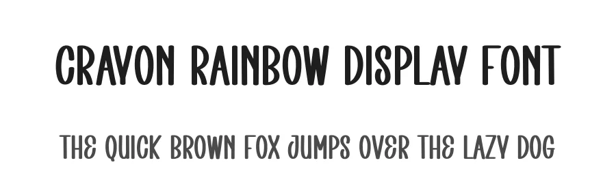 Crayon Rainbow Display Font by creativeletter — Display Font