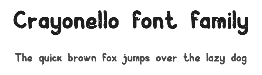 Crayonello font family by itypeface — Display Font