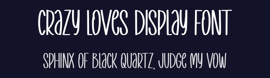 Crazy Loves Display Font by Minimalist Eyes — Display Font — thumbnail 2