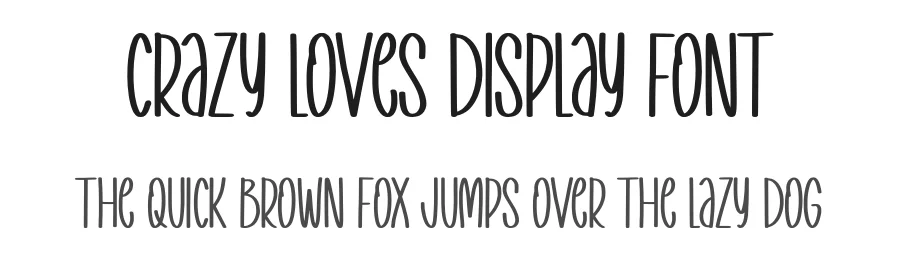 Crazy Loves Display Font by Minimalist Eyes — Display Font
