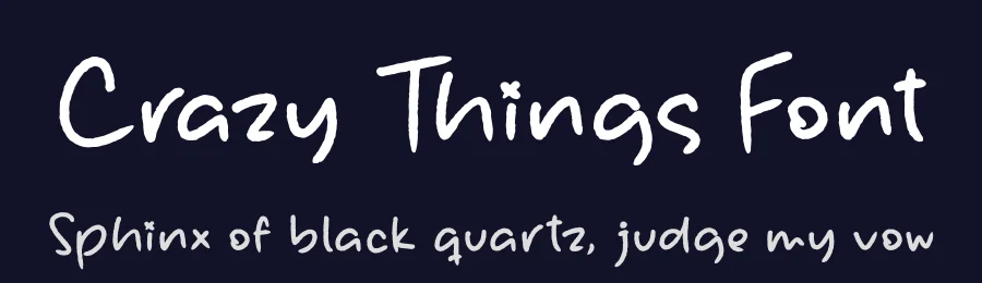 Crazy Things Font by letterfabric — Script Handwritten Font — thumbnail 2