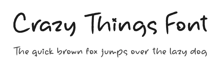 Crazy Things Font by letterfabric — Script Handwritten Font